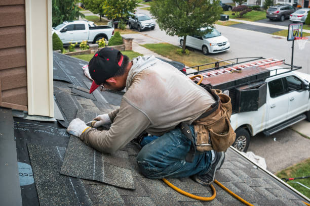 Professional Roofing technician working in Danese, WV